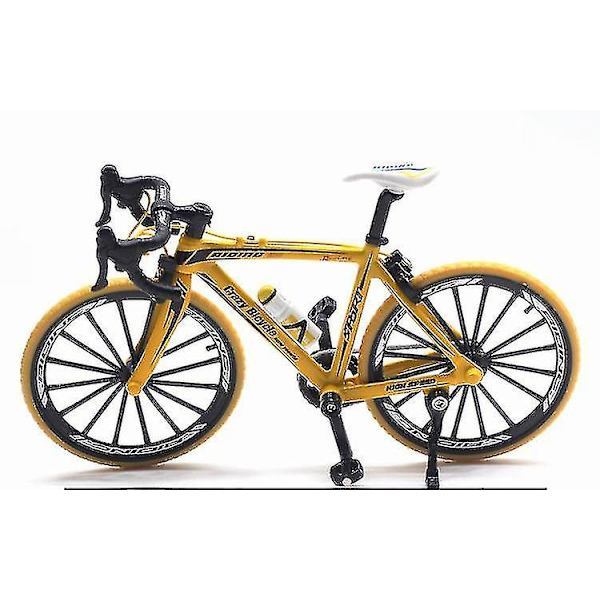Racercykel - Cross Mountainbike, Metal Modelcykel Yellow