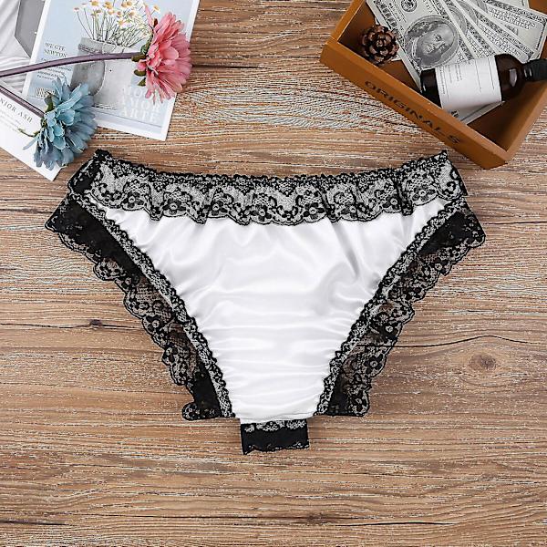 Mænds Åben Front Thong White L