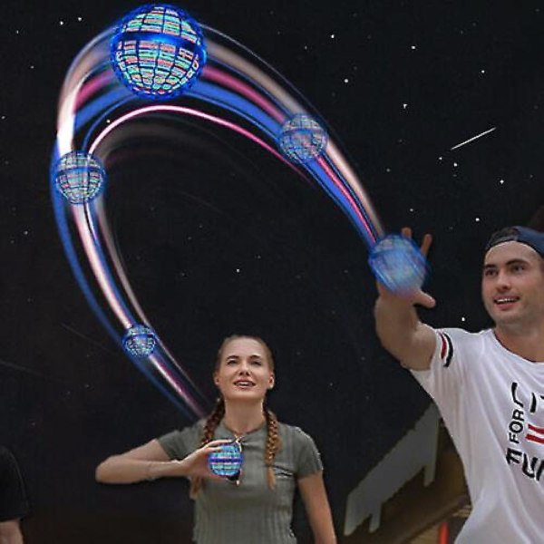 Pro Flygende Ball Rom Orb Magisk Mini Drone Ufo Boomerang Gutt Barn Leke Barnegave Blue and Magic Wand
