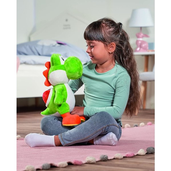 Super Mario Yoshi Plussj 30cm Myk Plussj Dinosaur