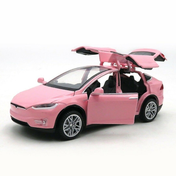 Tesla Model X 90d Modelbil Pink