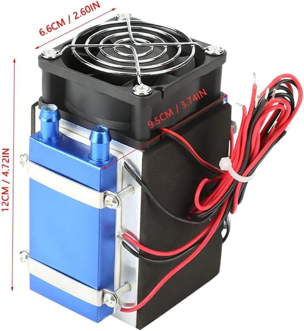 2025 Seneste Model Halvlederkøler DC 12V 4-Chips Halvlederkølemaskine Køler DIY Radiator Luftkøleenhed (DC 12V 4 C