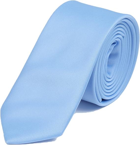Slips for menn og kvinner Ensfarget Slank slips for menn 6 cm
