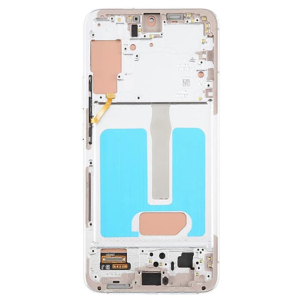 För Samsung Galaxy S22+ SM-S906B 6.43 tum TFT LCD-skärm Digitizer Komplett Montering med Ram, Stöder Inte Fingeravtrycksidentifiering Silver