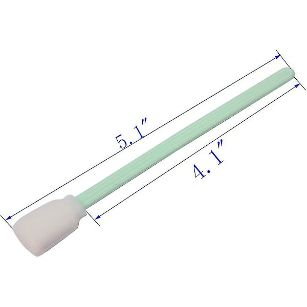 100 stk. 13 cm firkantede rektangulære skumrensningsvatpinde, kompatible med solvent inkjetprintere, kompatible medmat Roland optisk udstyr