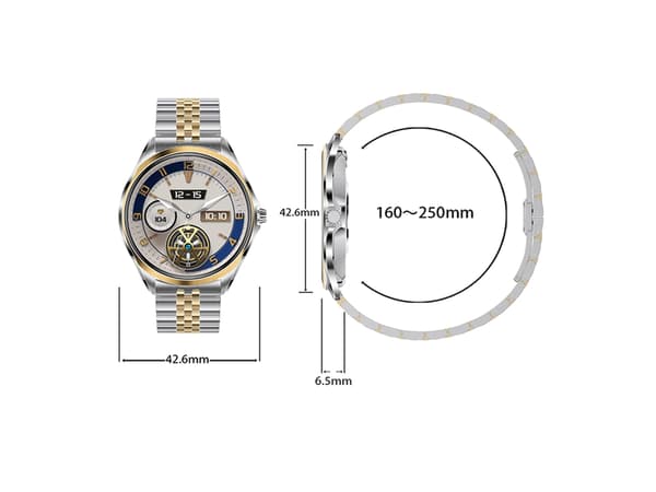 Smartwatch with 1.43-inch AMOLED Display, Bluetooth Calling, and Sports Modes, Brown