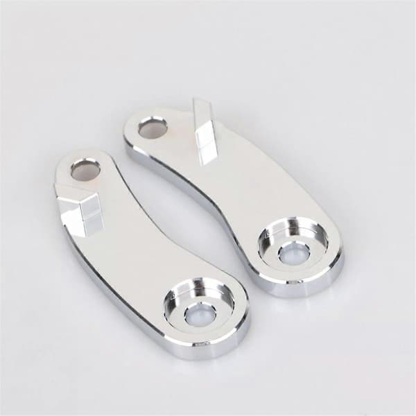 Flytning af forreste blinklys kompatibel med FXSTSB Softail Springer Classic Electroplated Silver