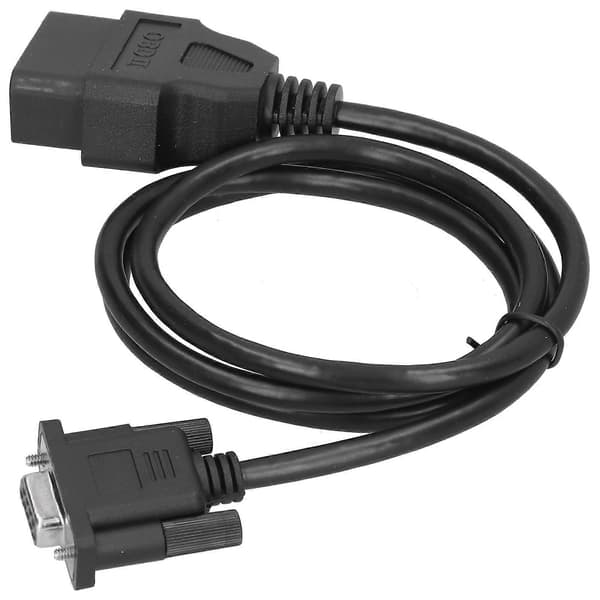 16-benet OBD2 til RS232 DB9 bildiagnostisk interfaceadapter forlængerkabelstik YEMAA