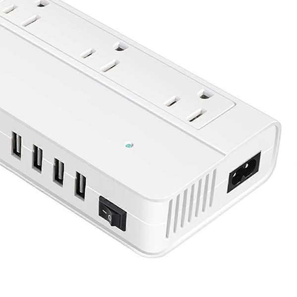 Nedtrappning 220V till 110V Resekonverter Spänningstransformator Världsomspännande Adapter White
