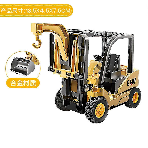 Alloy Engineering Bulldoser Kran Byggebil Tårn Designer For Gutter Lek Excavator Kjøretøy Biler Sett Leke For Barn forklift 2