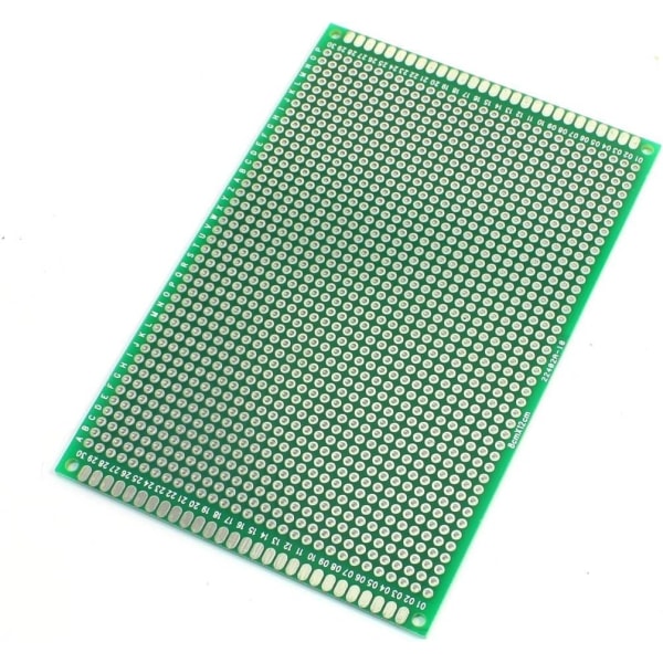 2 STK (8 x 12 cm) PCB Board Universal Dobbelt