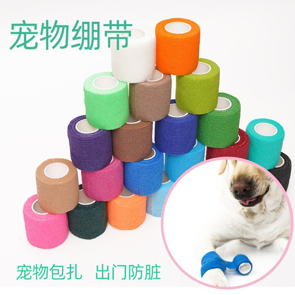 2 stk fargede elastiske selvklebende sportsbandasjer for hånd og håndledd, bandasje for binding av kukben og bordben, beskyttende bandasje Hvit White 10cm*4.5m
