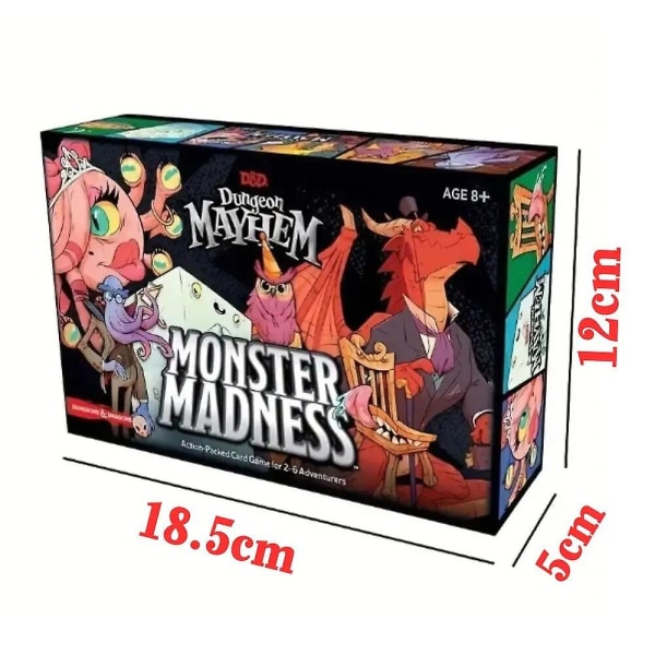 Baldur's Gate Dungeon Mayhem Brädspel Monster Madness Kort Engelska Version Leksak Present för Barn Light Green