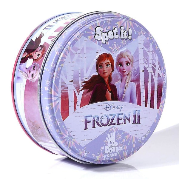 Tecknad Spot It Matchande kortspel Logiskt resonemang Övning Brädspel Present för barnens dag Frozen 2