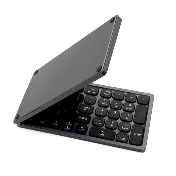 Trådløst Bluetooth-tastatur, 81 taster foldbart tastatur til tablet og smartphone