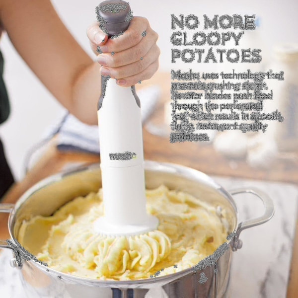 Elektrisk Kartoffelmoser Håndblender 3-i-1 Multiværktøj Blender Puréer Pisker-p