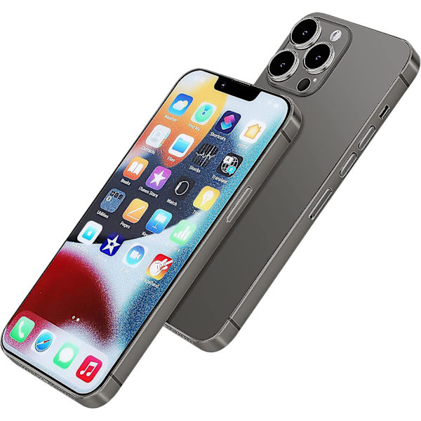 [Helt metallisk] Dummytelefon Displaymodell Kompatibel med Apple Iphone 13 Pro Max Icke-fungerande Uppgraderad Metallram 13Pro Max grey color screen