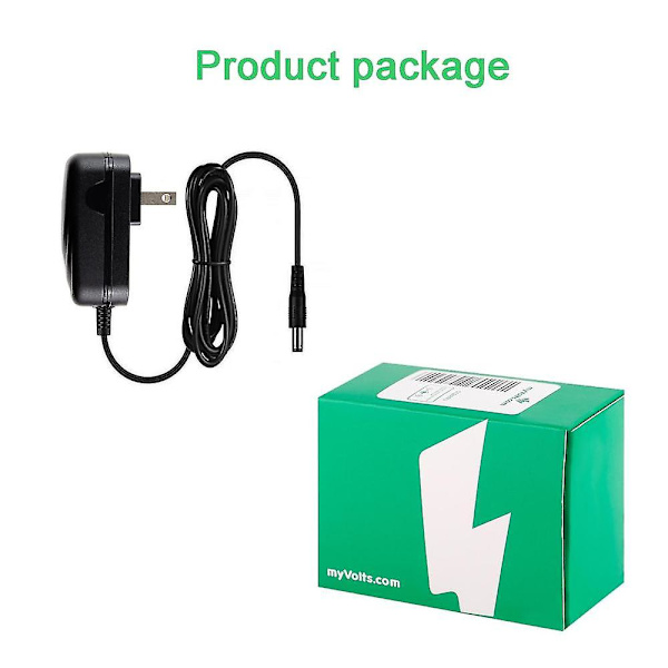 12V myVolts erstatningsstrømforsyning kompatibel med Sony PS-LX310BT platespiller US plug