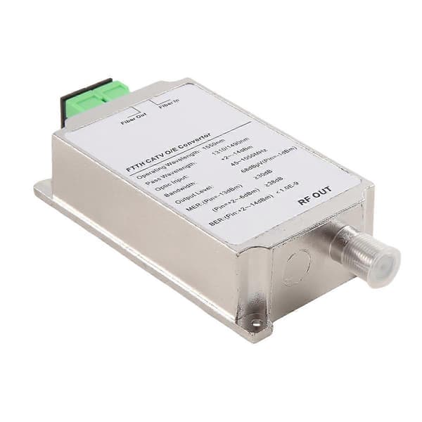 Mini CATV FTTH-mottaker Fiberoptisk WDM-node RF-omformer Triplexer Minimode Innendørs AGC 1310nm/15 White