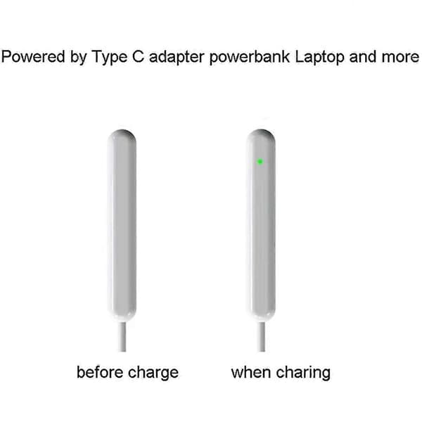 Opladerkabel til Apple Pencil 2 2. Magnetisk Type C Oplader White