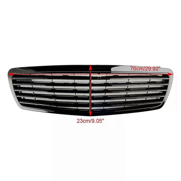 Artudatech Frontgrill Passar till Mercedes-Benz E-klass W211 E320 E350 E55 AMG 2002-2006