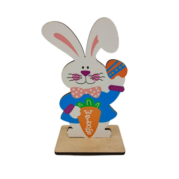 Naturlig kaninfigur tegneserietetthetstavle Creative Easter Bunny Centerpiece Party Supplies 3