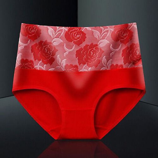 Everdries läckagesäkra underkläder för kvinnor Inkontinens läckagesäkra skyddsbyxor Red 3XL