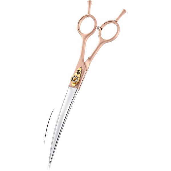 2024,dog Scissors 7 Inch Professional Pet Grooming Set Japanese Curved Stainless Steel Scissors