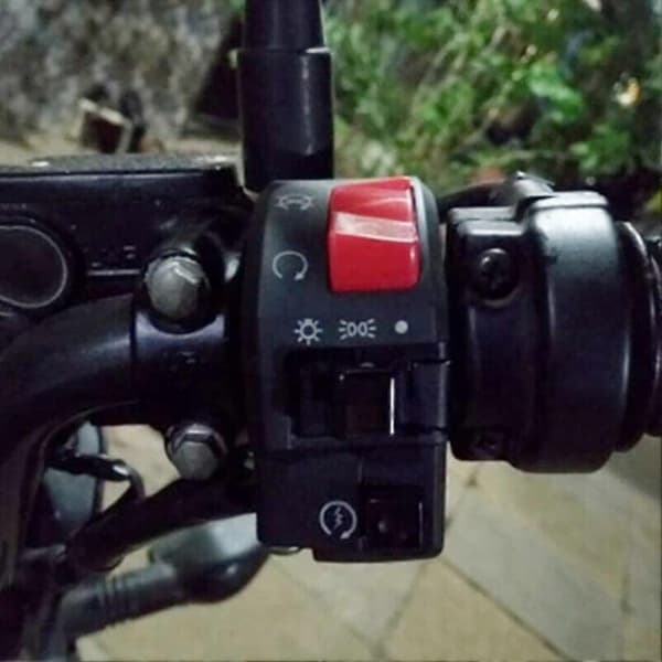 1 par motorcykelstyrkontakt controller blinklys horn startknap