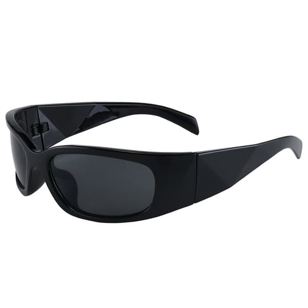 Supermörka Solglasögon | Motorcykel Stil | Wrap Around Ram Zy