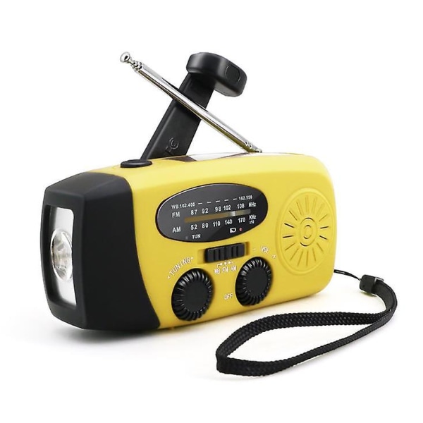 Højkvalitets Engros Håndsving Radio Solar Håndsving Radio Emergency Hand Crank Radio Golden