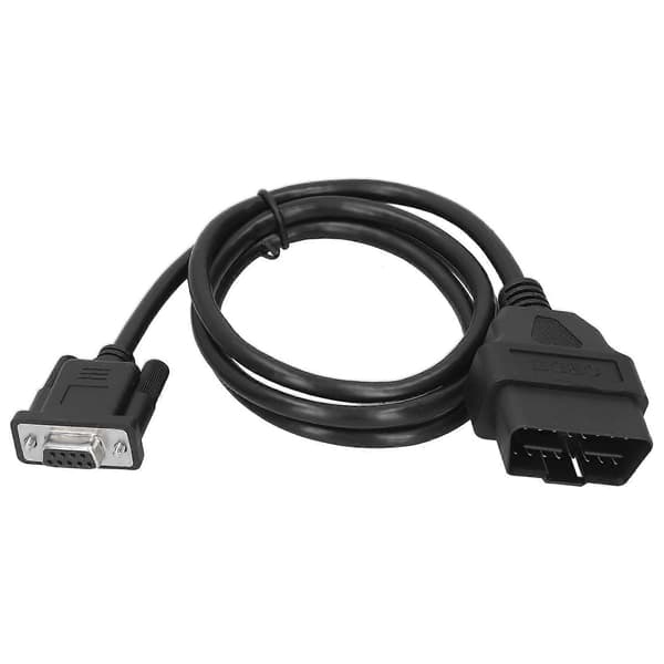 16-benet OBD2 til RS232 DB9 bildiagnostisk interfaceadapter forlængerkabelstik YEMAA