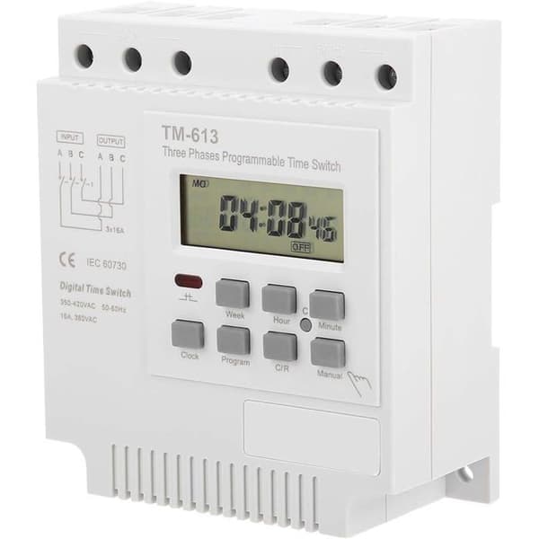 TM-163 Programmerbar timer 380V/50-60Hz 16A veckorelä-timer trefas smart digital klocka