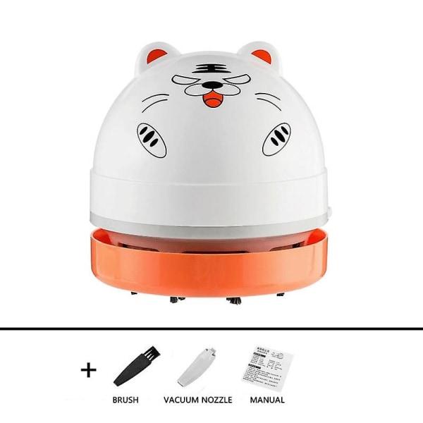 Mini söt husdjursdammsugare USB laddning med munstycke Ren borste Löstagbart bärbart skräp Without battery60
