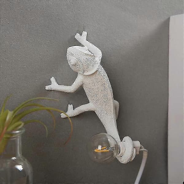 2024, Warm White Chameleon Resin Wall Lamp (without Bulb)
