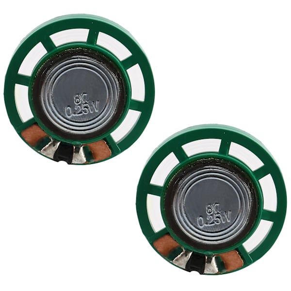2 st 1/4W 0,25W 8ohm 27mm Runda Externa Magnet Högtalare, Ljudförstärkare, Högtalartillbehör