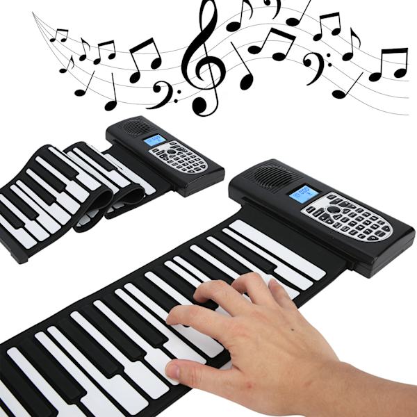 Soft Keyboard Piano 49-Key Roll-Up Electronic Multifunctional Thickened Polyphonic Silicone