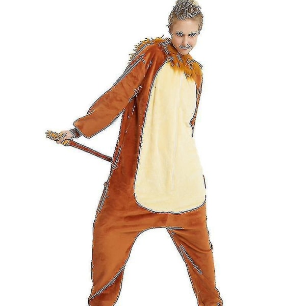 Leijona-Pyjama Eläin Onesie Yksisarvinen Pyjama Pegasuksen Puku Kigurumi Pyjamat Halloween Cosplay L