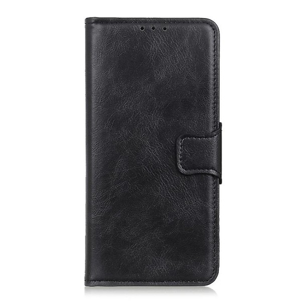 Til iPhone 15 Mirren Crazy Horse Texture Vandret Flip Læder Telefon Case (sort) Black For iPhone 15 Pro Max