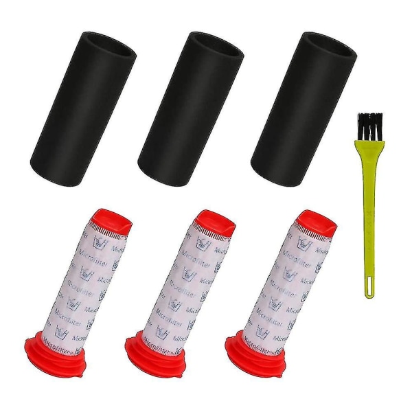Ersättningsfiltersats för Athlet, 3 Main Stick Filter + 3 Foam Athlet-filter för sladdlös vakuum
