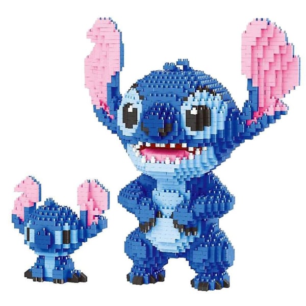 11 Tyylisiä Stitch-sarjan Mikrohiukkasten Rakennuspalikoita Kitara Stitch Pidättää Kirjoja Stitch Kokoaa Kolmiulotteisia Mallileluja 200507