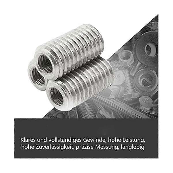 20 stk. M8 til M6 gjengereduksjonsmutteradapter, M8-1.0 til M6-1.0 kobling for rørslangekoblinger silver