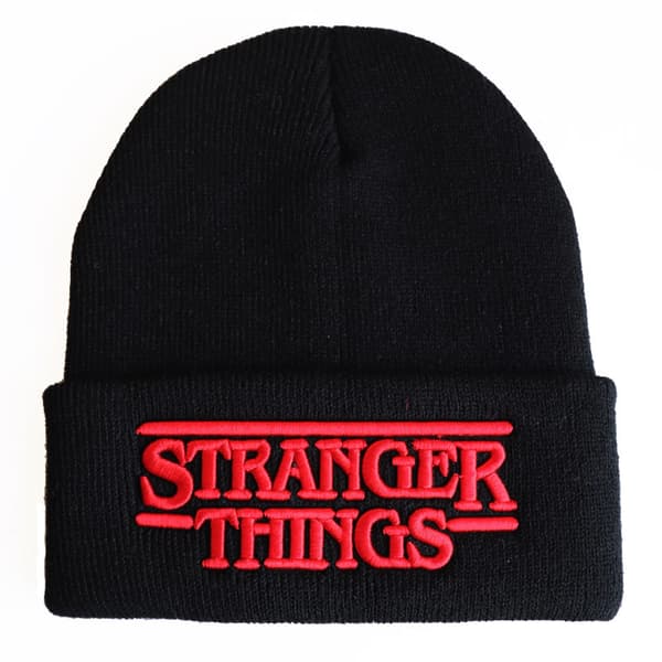STRANGER THINGS Embroidered Beanie/Knitted Hat with Letters, a Warm Gift