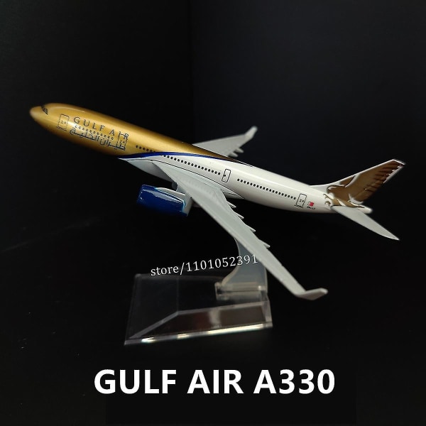 Skala 1:400 Metallflygplan Replika Emirates Airlines A380 B777 Flygplan Diecast modell Flygplan Samlarleksaker för pojkar 163.GULF A330