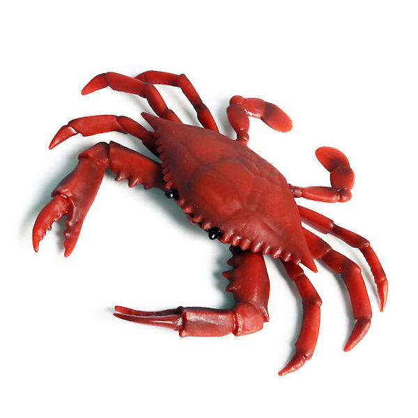 Haloppe Simuleringsmodell av Eremitkräfta Havs Djur PVC Modell Skrivbords Dekoration Utbildning Barn Leksak Yellow Swimming Crab