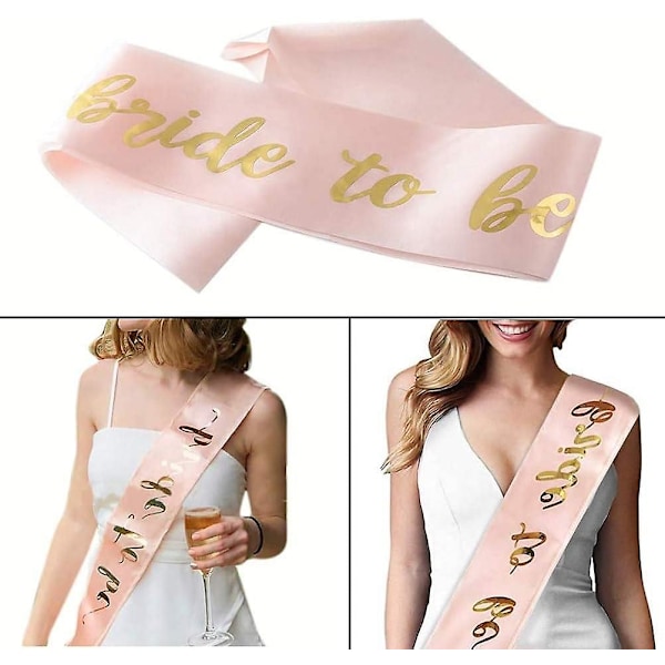 3 st Brud Till Var Sash Set - För Brudparty Och Bröllop