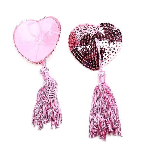 Sexy Tassel Pasties Brystvorte Dækning Stick On Bh Lingeri Pink