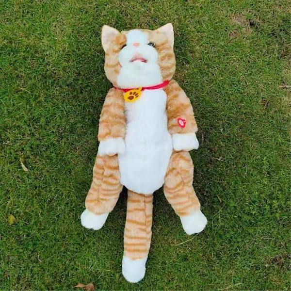 Doll Bag Cat Simulation Pet Backpack, Touch-Sensitive Singing Electric Plush Bag, B