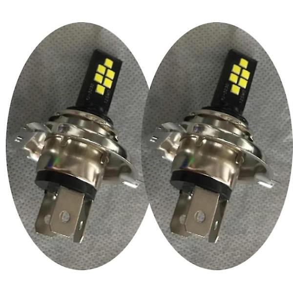 2 kpl H4 LED-ajovalolamppupaketti, korkea ja matala säde, 220 W, 60 000 lm, erittäin kirkas, 6000 K valkoinen