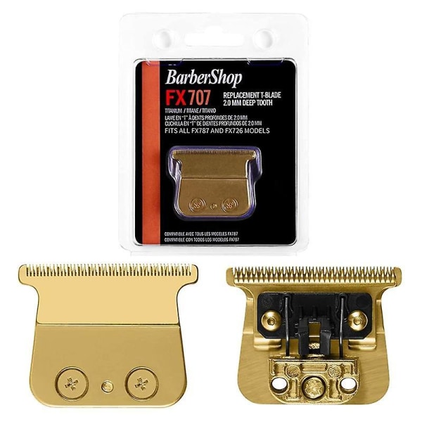 Reservekniver for BaBylissPRO FX787 & FX726 Trimmere, FX707 Reservekniver Gull